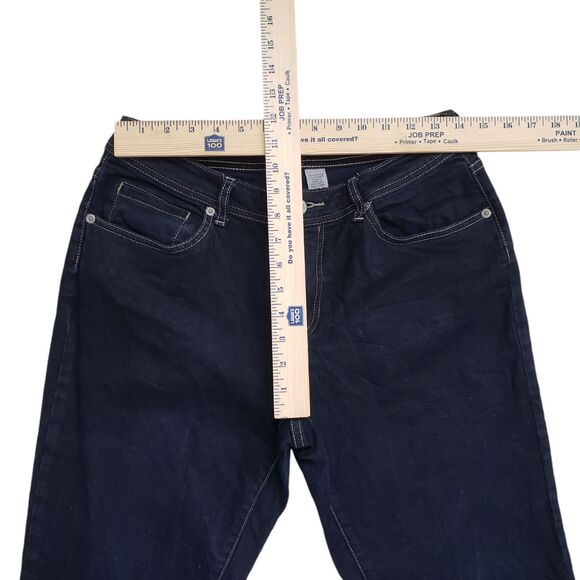 Chicos Platinum Bootcut Jeans Womens 8 Petite (1 Short) Black Denim Western - Picture 7 of 10